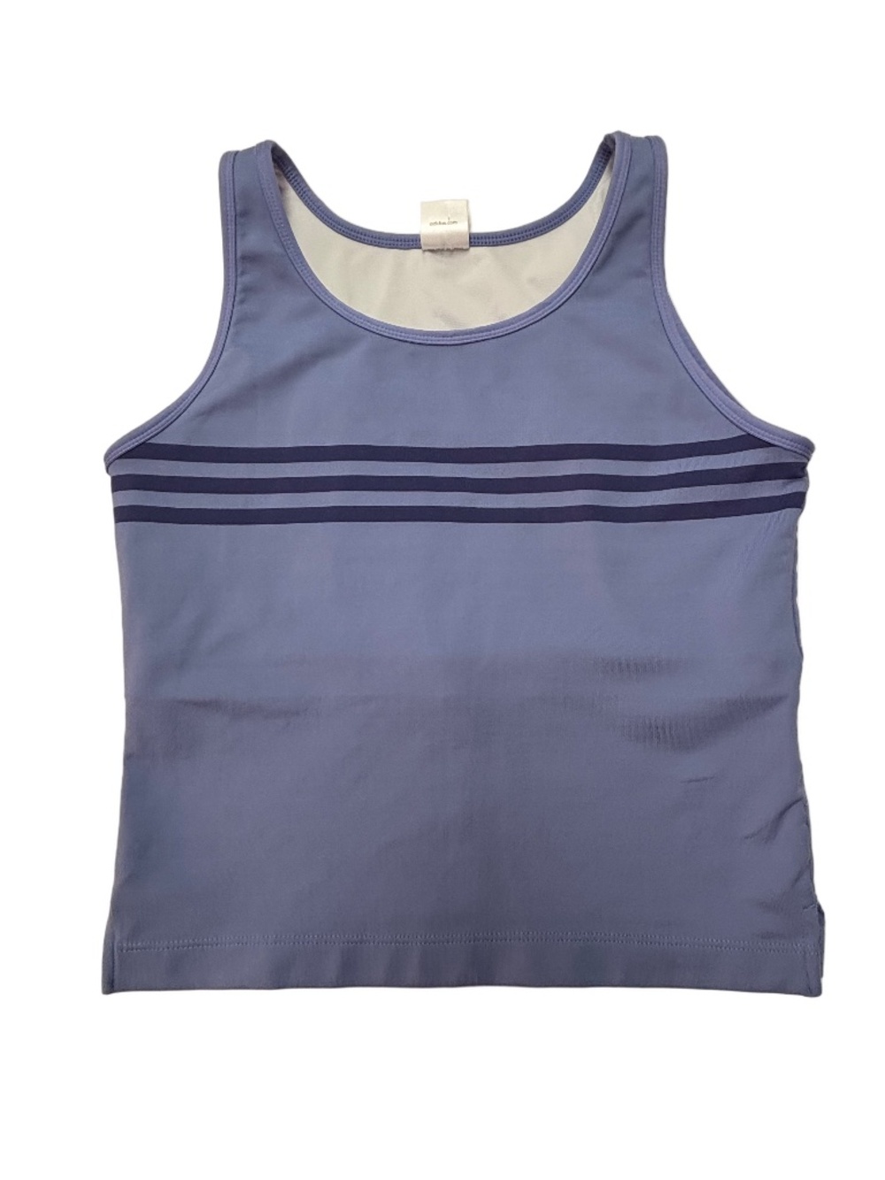 Vintage Adidas 3-Stripe Tank Top  Y2K 2002 Athletic Shelf Bra Size L
